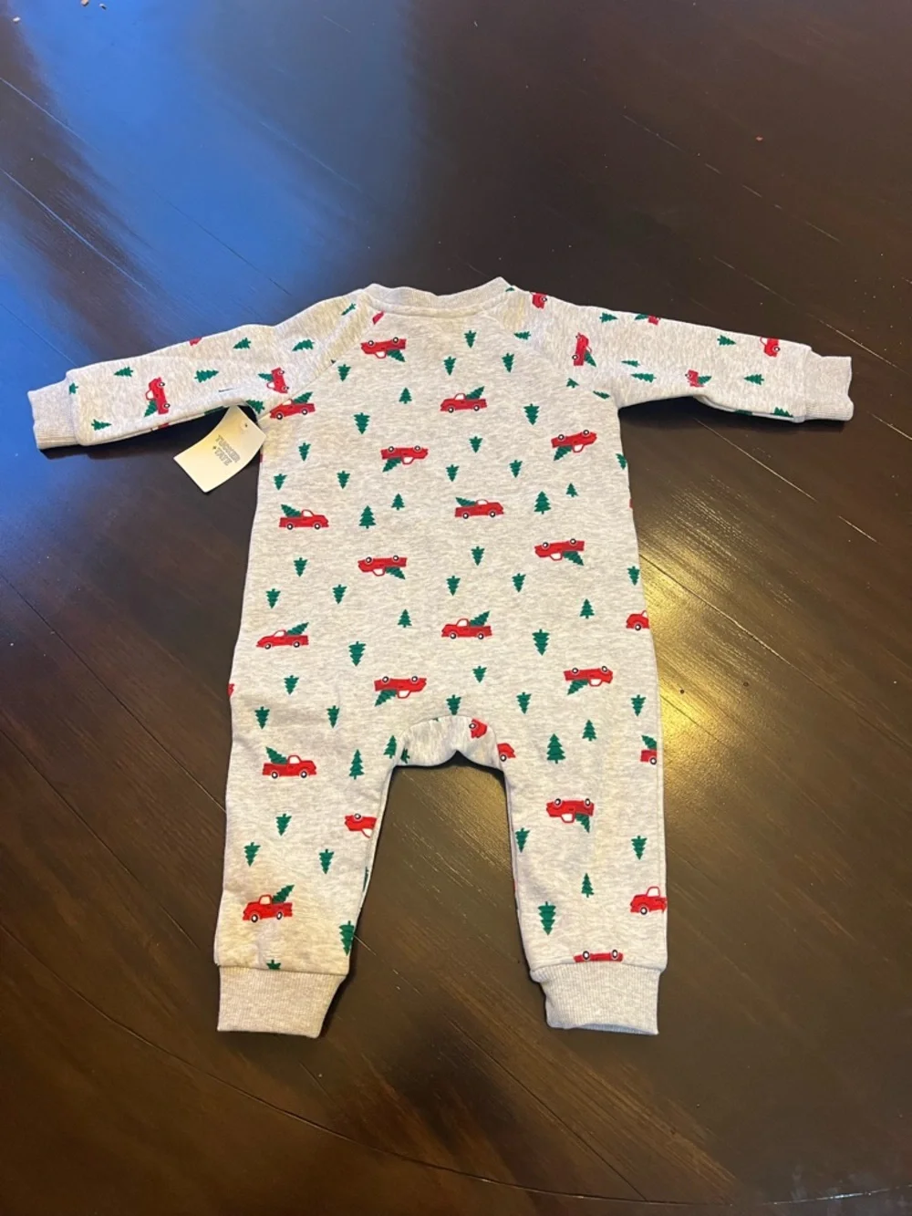 New - Tucker + Tate Christmas Truck Print One-Piece Romper | 9 Months